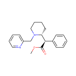 COC(=O)[C@H](c1ccccc1)[C@H]1CCCCN1Cc1ccccn1 ZINC000064448664
