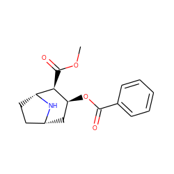 COC(=O)[C@H]1[C@@H](OC(=O)c2ccccc2)C[C@@H]2CC[C@H]1N2 ZINC000006523804