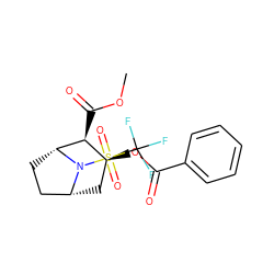 COC(=O)[C@H]1[C@@H](OC(=O)c2ccccc2)C[C@@H]2CC[C@H]1N2S(=O)(=O)C(F)(F)F ZINC000013738786