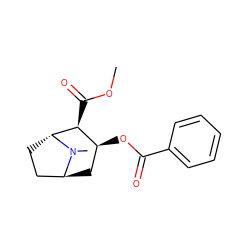 COC(=O)[C@H]1[C@@H](OC(=O)c2ccccc2)C[C@H]2CC[C@H]1N2C ZINC000100058869