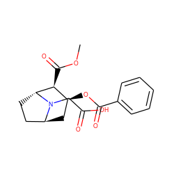 COC(=O)[C@H]1[C@@H](OC(=O)c2ccccc2)C[C@H]2CC[C@H]1N2CC(=O)O ZINC000101248678