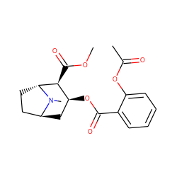 COC(=O)[C@H]1[C@@H](OC(=O)c2ccccc2OC(C)=O)C[C@H]2CC[C@H]1N2C ZINC000100795644