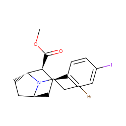 COC(=O)[C@H]1[C@@H](c2ccc(I)cc2)C[C@H]2CC[C@H]1N2CCCBr ZINC000100761567