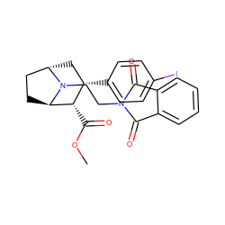 COC(=O)[C@H]1[C@@H](c2ccc(I)cc2)C[C@H]2CC[C@H]1N2CCN1C(=O)c2ccccc2C1=O ZINC000100880214