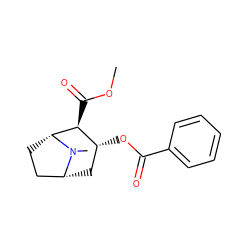 COC(=O)[C@H]1[C@H](OC(=O)c2ccccc2)C[C@@H]2CC[C@H]1N2C ZINC000004214764