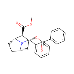 COC(=O)[C@H]1[C@H](OC(=O)c2ccccc2)C[C@@H]2CC[C@H]1N2Cc1ccccc1 ZINC000027184213