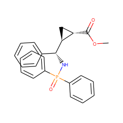 COC(=O)[C@H]1C[C@@H]1[C@H](NP(=O)(c1ccccc1)c1ccccc1)c1ccccc1 ZINC000008018773