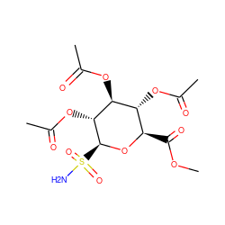 COC(=O)[C@H]1O[C@@H](S(N)(=O)=O)[C@H](OC(C)=O)[C@@H](OC(C)=O)[C@@H]1OC(C)=O ZINC000045321367