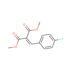 COC(=O)C(=Cc1ccc(F)cc1)C(=O)OC ZINC000049829160