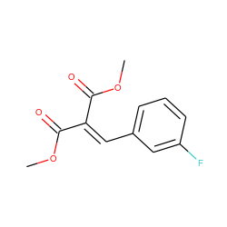 COC(=O)C(=Cc1cccc(F)c1)C(=O)OC ZINC000095558371