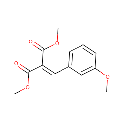 COC(=O)C(=Cc1cccc(OC)c1)C(=O)OC ZINC000049837788