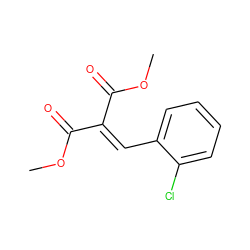 COC(=O)C(=Cc1ccccc1Cl)C(=O)OC ZINC000049845095