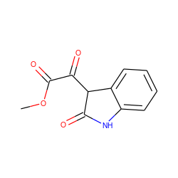 COC(=O)C(=O)C1C(=O)Nc2ccccc21 ZINC000101528572