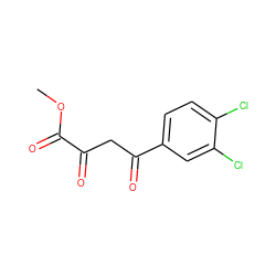 COC(=O)C(=O)CC(=O)c1ccc(Cl)c(Cl)c1 ZINC000100770588