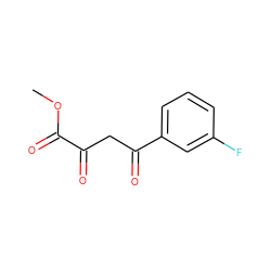 COC(=O)C(=O)CC(=O)c1cccc(F)c1 ZINC000100841637