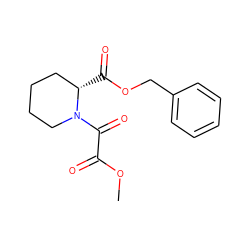 COC(=O)C(=O)N1CCCC[C@@H]1C(=O)OCc1ccccc1 ZINC000021985181