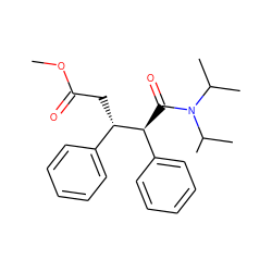 COC(=O)C[C@@H](c1ccccc1)[C@@H](C(=O)N(C(C)C)C(C)C)c1ccccc1 ZINC000036159833