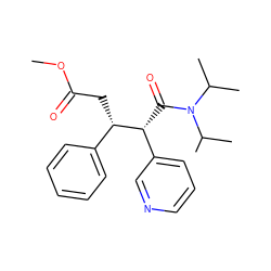 COC(=O)C[C@@H](c1ccccc1)[C@H](C(=O)N(C(C)C)C(C)C)c1cccnc1 ZINC000034775681