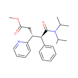 COC(=O)C[C@@H](c1ccccn1)[C@@H](C(=O)N(C(C)C)C(C)C)c1ccccc1 ZINC000034986500