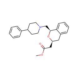 COC(=O)C[C@@H]1Cc2ccccc2[C@H](CN2CCC(c3ccccc3)CC2)O1 ZINC000653831374