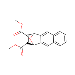 COC(=O)C1=C(C(=O)OC)[C@H]2O[C@H]1c1cc3ccccc3cc12 ZINC000100604281