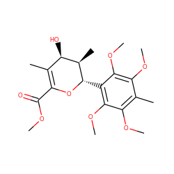 COC(=O)C1=C(C)[C@@H](O)[C@@H](C)[C@H](c2c(OC)c(OC)c(C)c(OC)c2OC)O1 ZINC000007998501