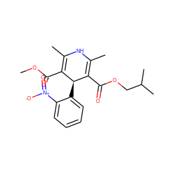 COC(=O)C1=C(C)NC(C)=C(C(=O)OCC(C)C)[C@H]1c1ccccc1[N+](=O)[O-] ZINC000000591993