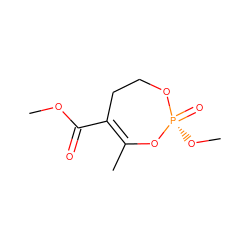 COC(=O)C1=C(C)O[P@@](=O)(OC)OCC1 ZINC000653761905