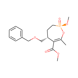 COC(=O)C1=C(C)O[P@](=O)(OC)CC[C@H]1COCc1ccccc1 ZINC000045389817