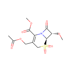 COC(=O)C1=C(COC(C)=O)CS(=O)(=O)[C@@H]2[C@@H](OC)C(=O)N12 ZINC000026570909