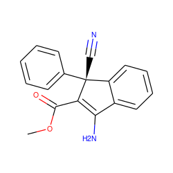 COC(=O)C1=C(N)c2ccccc2[C@@]1(C#N)c1ccccc1 ZINC000020405641
