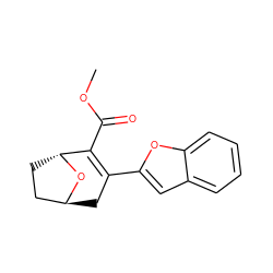 COC(=O)C1=C(c2cc3ccccc3o2)C[C@H]2CC[C@H]1O2 ZINC000101501254