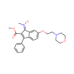 COC(=O)C1=C(c2ccccc2)c2ccc(OCCN3CCOCC3)cc2/C1=[N+](/C)[O-] ZINC000028956087