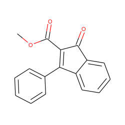 COC(=O)C1=C(c2ccccc2)c2ccccc2C1=O ZINC000000007014