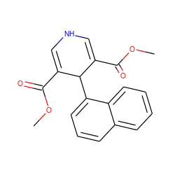 COC(=O)C1=CNC=C(C(=O)OC)C1c1cccc2ccccc12 ZINC000019799446