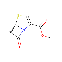 COC(=O)C1=CS[C@H]2CC(=O)N12 ZINC000000005970