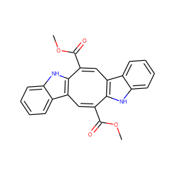 COC(=O)C1=Cc2c([nH]c3ccccc23)C(C(=O)OC)=Cc2c1[nH]c1ccccc21 ZINC000006041582