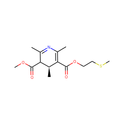 COC(=O)C1C(C)=NC(C)=C(C(=O)OCCSC)[C@H]1C ZINC000100038146