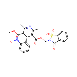 COC(=O)C1C(C)=NC(C)=C(C(=O)OCN2C(=O)c3ccccc3S2(=O)=O)[C@@H]1c1ccccc1[N+](=O)[O-] ZINC000026481201