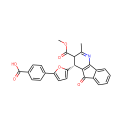 COC(=O)C1C(C)=NC2=C(C(=O)c3ccccc32)[C@@H]1c1ccc(-c2ccc(C(=O)O)cc2)o1 ZINC000033414370