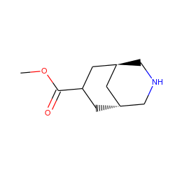 COC(=O)C1C[C@H]2CNC[C@H](C1)C2 ZINC000101689071