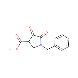 COC(=O)C1CN(Cc2ccccc2)C(=O)C1=O ZINC000025971863