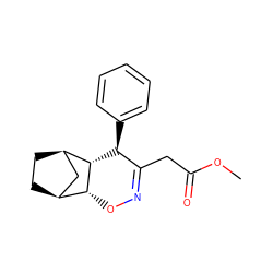 COC(=O)CC1=NO[C@@H]2[C@H]3CC[C@H](C3)[C@@H]2[C@H]1c1ccccc1 ZINC000299827997