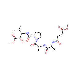 COC(=O)CCC(=O)N[C@@H](C)C(=O)N[C@@H](C)C(=O)N1CCC[C@H]1C(=O)N[C@H](C(=O)C(=O)OC)C(C)C ZINC000013527986
