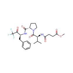 COC(=O)CCC(=O)N[C@H](C(=O)N1CCC[C@H]1C(=O)N[C@@H](Cc1ccccc1)C(=O)C(F)(F)F)C(C)C ZINC000027331790