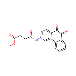 COC(=O)CCC(=O)Nc1ccc2c(c1)-c1ccccc1C(=O)C2=O ZINC000013862819