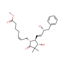 COC(=O)CCC/C=C\C[C@H]1C(=O)C(C)(C)[C@@H](O)[C@@H]1/C=C/[C@H](O)Cc1ccccc1 ZINC000038498665