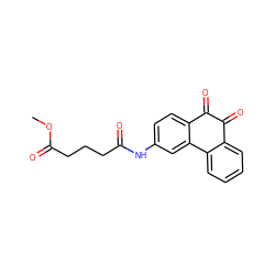 COC(=O)CCCC(=O)Nc1ccc2c(c1)-c1ccccc1C(=O)C2=O ZINC000013862829