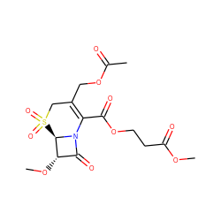 COC(=O)CCOC(=O)C1=C(COC(C)=O)CS(=O)(=O)[C@@H]2[C@@H](OC)C(=O)N12 ZINC000026573200