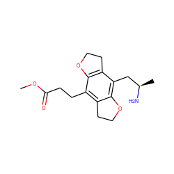 COC(=O)CCc1c2c(c(C[C@@H](C)N)c3c1OCC3)OCC2 ZINC000028821722